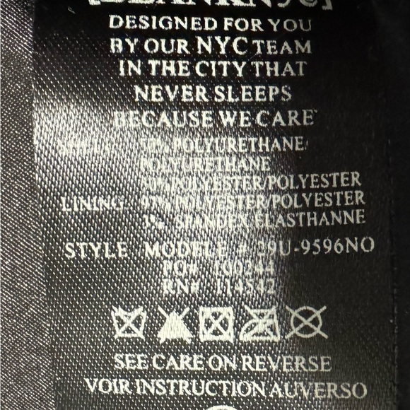 Blank NYC Dark Gray Faux Leather Moto Biker Jacket Size XS Nordstrom Zipper - Picture 10 of 13